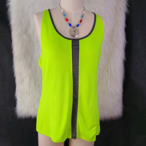 Avia Tops - AVIA Bright Green Active Wear Tank Top Size XL